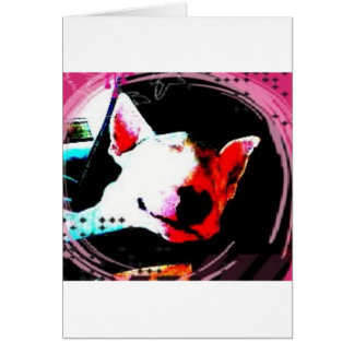 Cartão touro inglês terrier