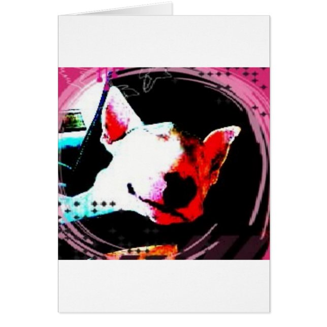Cartão touro inglês terrier (Frente)