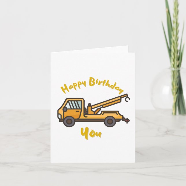 Cartão Tow You Engraçado Birthday Card (Frente)