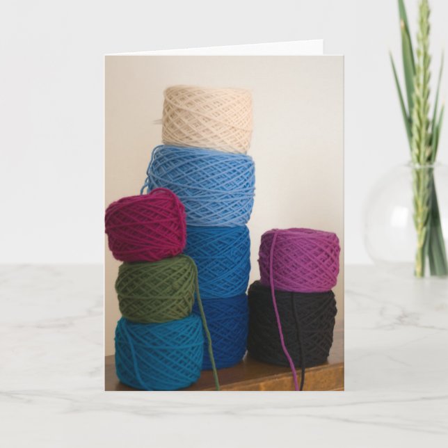 Cartão Towering Yarn Cakes Card (Frente)