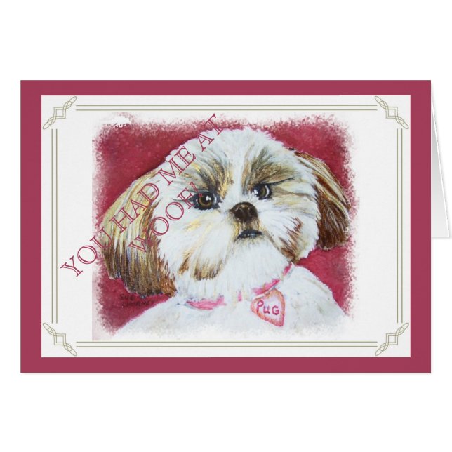 CARTÃO TOY SHIH TZU MIX (Frente Horizontal)