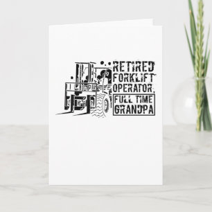 Cartão Trabalhador de depósito aposentado