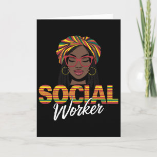 Cartão Trabalhador Social Trabalho Social Mulheres Menina