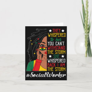 Cartão Trabalhadoras Sociais Mulheres Negras Cabelo Locad