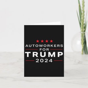 Cartão Trabalhadores Para Trump 2024 - Design Trump Union