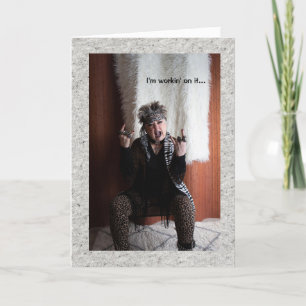 Cartão Trabalhando na lista de coisas que estou lidando b