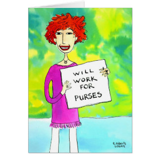 Cartão Trabalhará para bolsas
