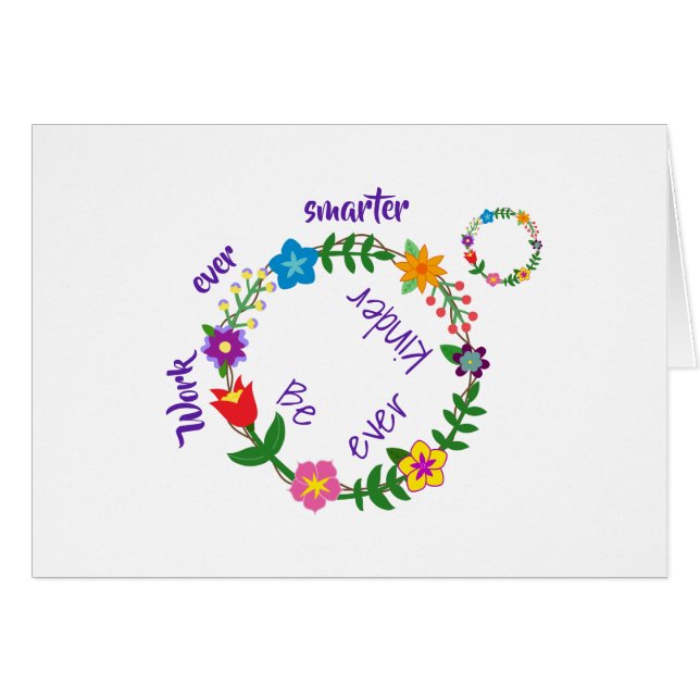 Cartão Trabalhe cada vez mais inteligente, seja sempre ma (Frente Horizontal)