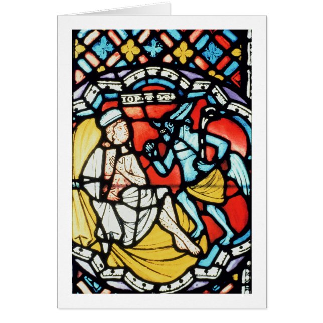 Cartão Trabalho atormentado pelo diabo, século XII (Frente)