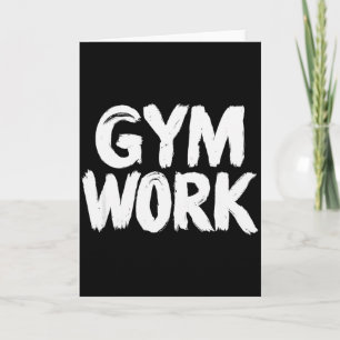 Cartão Trabalho de academia de ginástica musculação Fitne