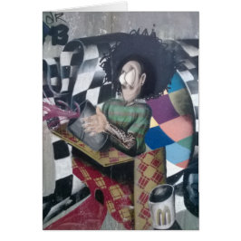 Cartão Trabalho de arte abstrato Grafite