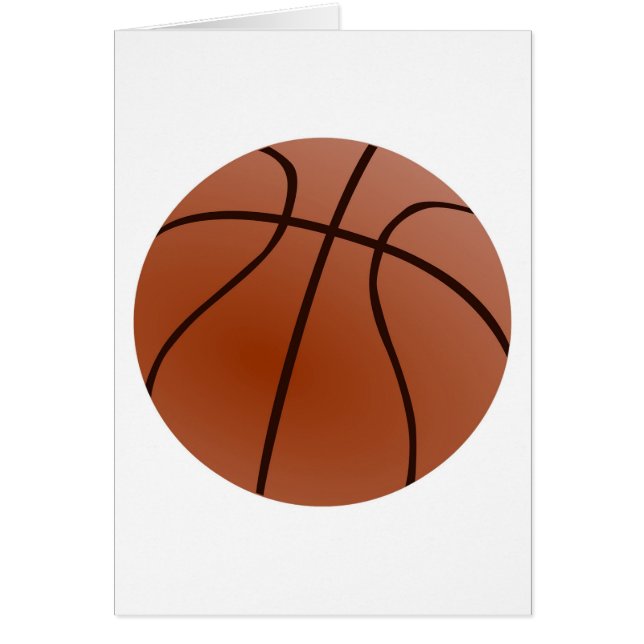 Cartão Trabalho de arte de basquetebol (Frente)