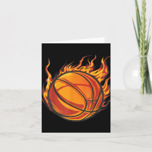 Cartão Trabalho de arte de basquetebol, Lover Flaming Hot
