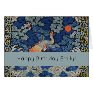 Cartão Trabalho de arte de pássaro trabalho de arte de bo