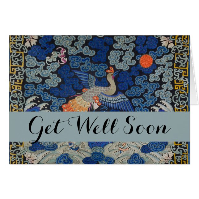 Cartão Trabalho de arte de pássaro trabalho de arte de bo (Frente Horizontal)