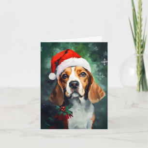 Cartão Trabalho de arte de pintura de pincel de Natal