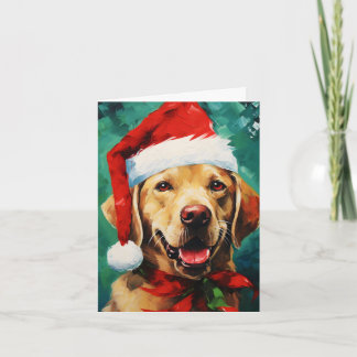 Cartão Trabalho de arte de pintura de pincel de Natal do