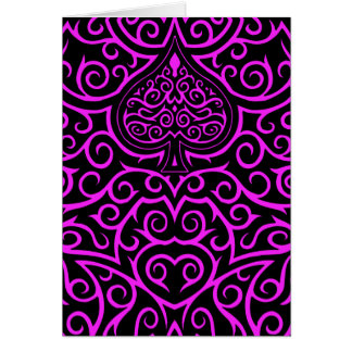 Cartão Trabalho de Deslocamento e Deslocamento - Rosa