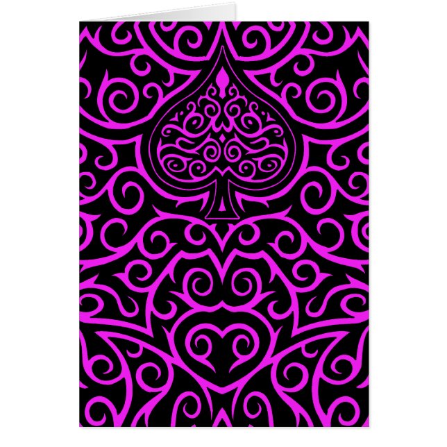 Cartão Trabalho de Deslocamento e Deslocamento - Rosa (Frente)