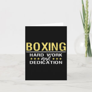 Cartão Trabalho E Dedicação Do Duro In A Box - Kickboxing
