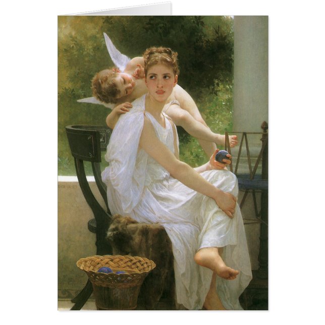 Cartão Trabalho interrompido por Bouguereau, Angel Portra (Frente)