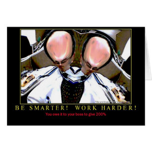 Cartão Trabalho mais duramente