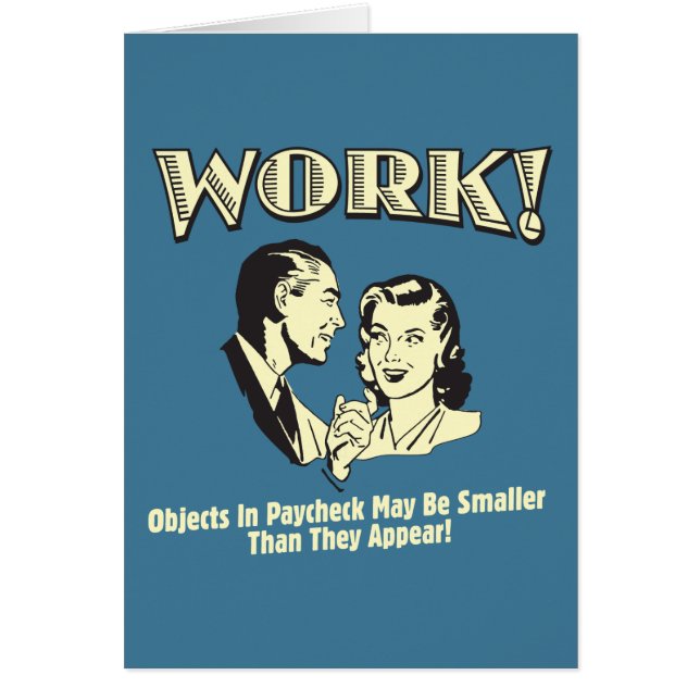 Cartão Trabalho: Menor Do Que Aparecem (Frente)