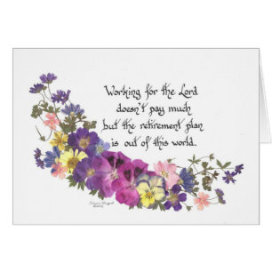 Cartão Trabalho para o senhor