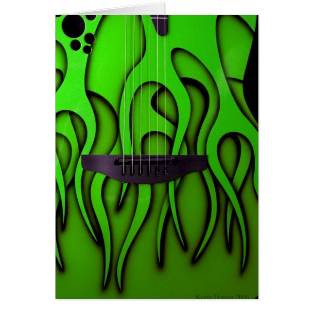 Cartão Trabalhos da guitarra (Frente)