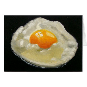 CARTÃO TRABALHOS DE ARTE DO OVO FRITO