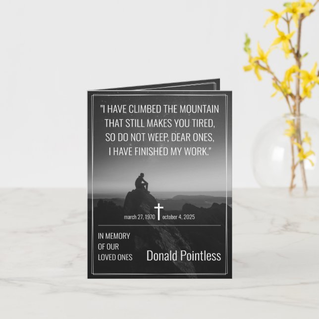 Cartão Trabalhos de salvação (Flor Amarela)