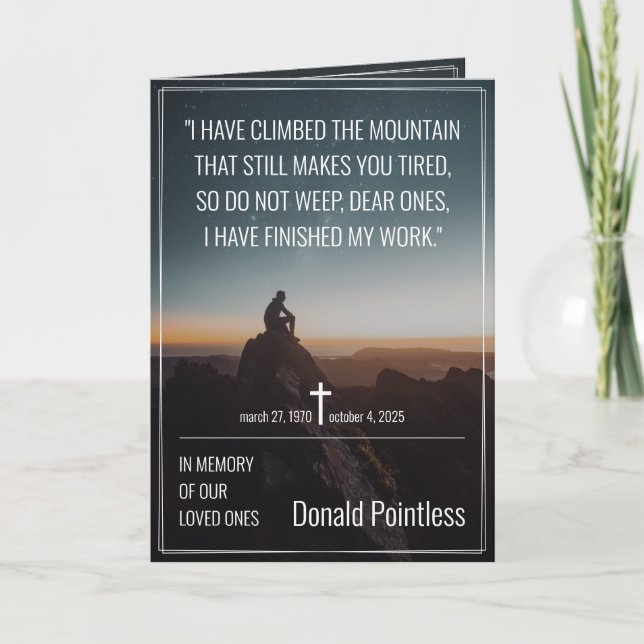 Cartão Trabalhos de salvação (Frente)