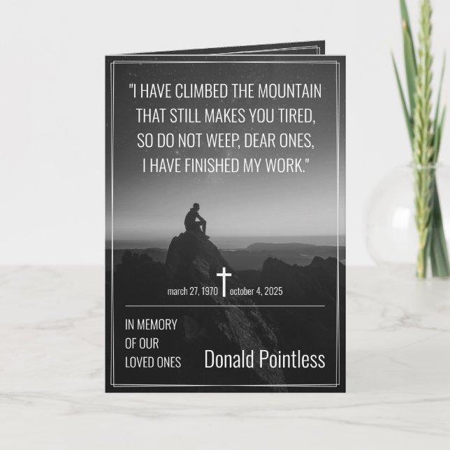 Cartão Trabalhos de salvação (Frente)