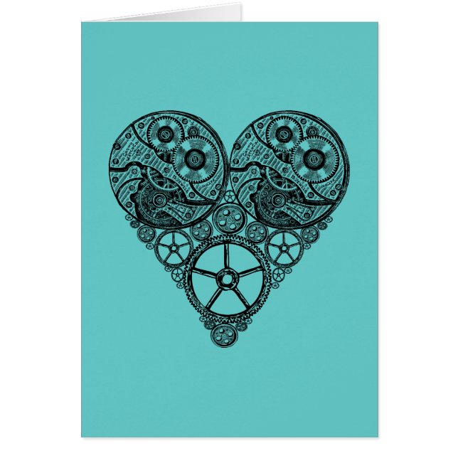 Cartão Trabalhos do pulso de disparo de Steampunk e (Frente)