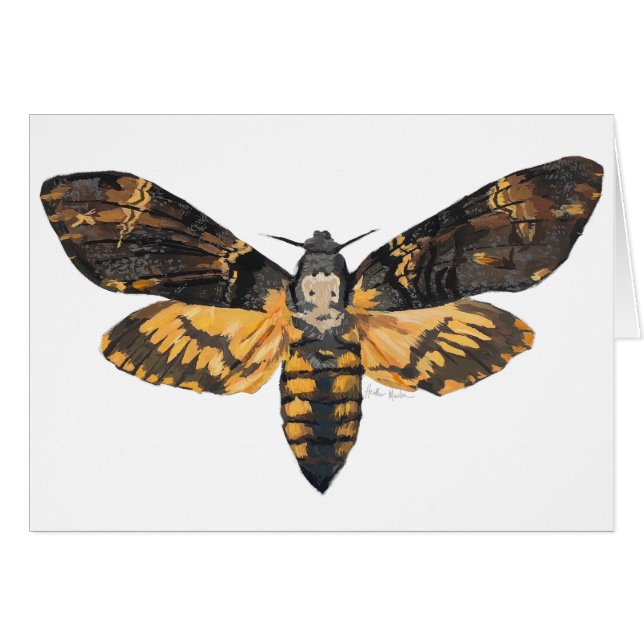 Cartão Traça da cabeça de morte (Frente Horizontal)