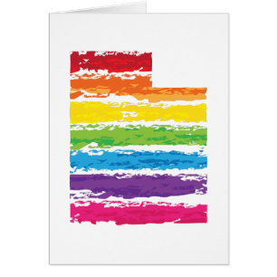 Cartão traços de cores do solo