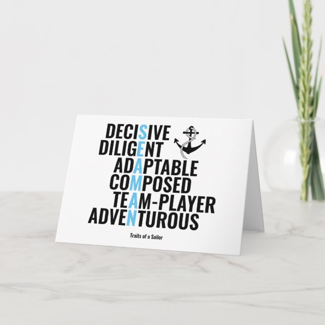 Cartão Traços de um Marinheiro (Frente)