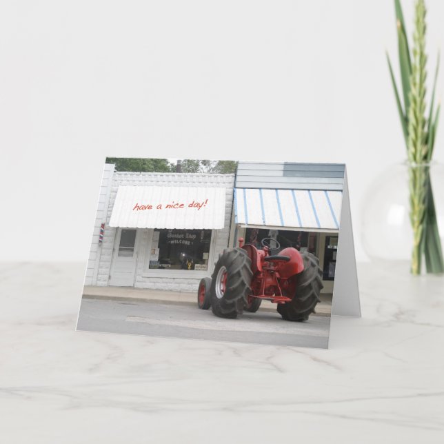 Cartão Tractor Birthday Card (Frente)