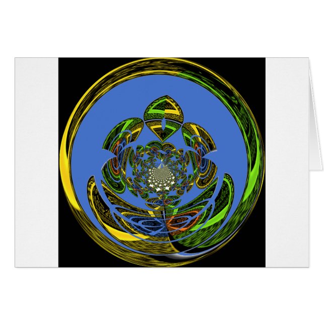 Cartão Tradicional Apenas Azul (Frente Horizontal)