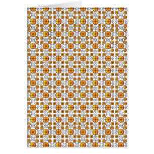 Cartão Tradicional letão - símbolo SUN - padrão geométric