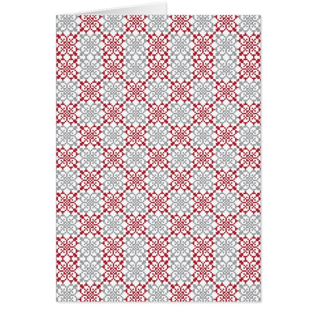 Cartão Tradicional letão Sinal SUN padrão geométrico III (Frente)