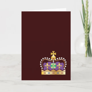 Cartão Traditional Royal Crown