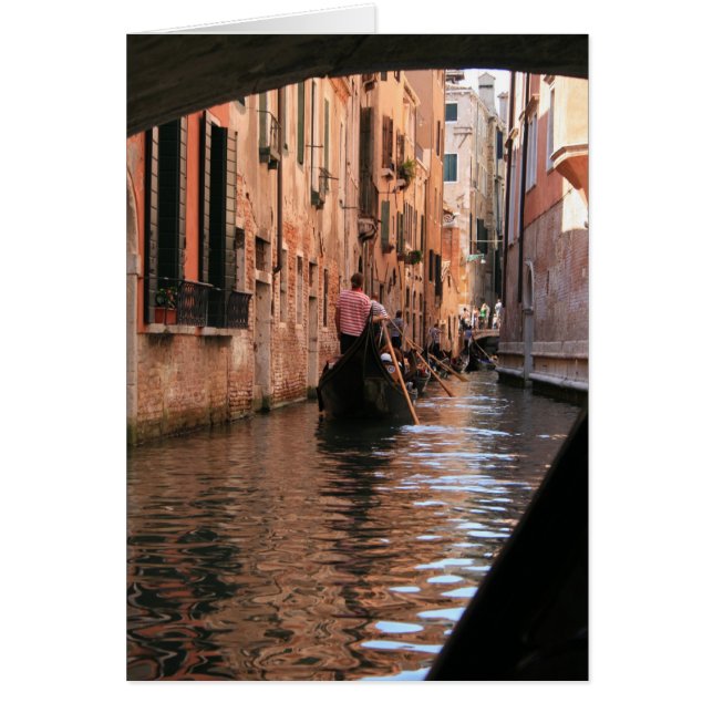 Cartão Tráfego emperrado em Veneza (Frente)