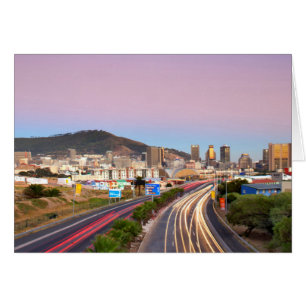 Cartão Tráfego Na Autoestrada Para Cidade Do Cabo, Oeste