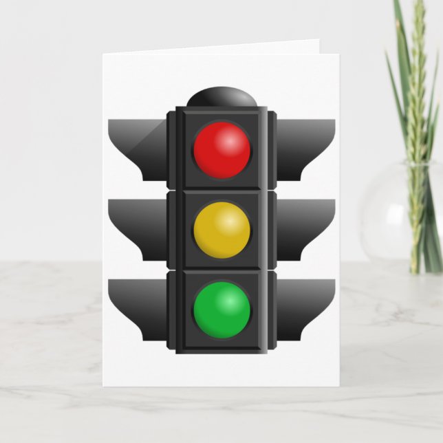 Cartão Traffic Lights Greeting Cards (Frente)