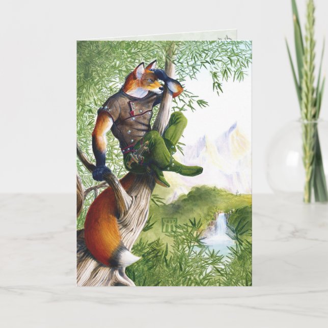 Cartão Trail Blazing Fox (Frente)