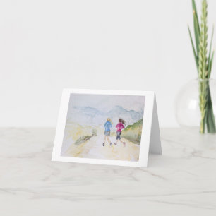 Cartão Trail Runners No. 1 note card