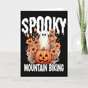 Cartão Traje de Família de Halloween de Ciclismo de Monta