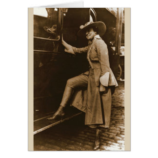 Cartão Traje de marcha do Suffragette de Chicago