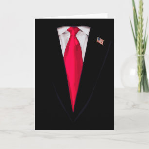 Cartão Traje do Presidente dos EUA Trump Roupa engraçada